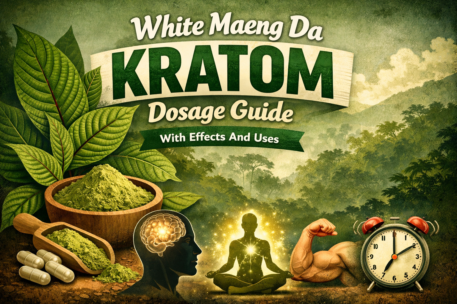 White Maeng Da Kratom Dosage Guide With Effects And Uses